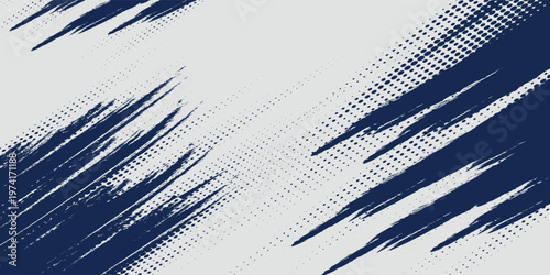 Slika na platnu Abstract halftone wave dots background