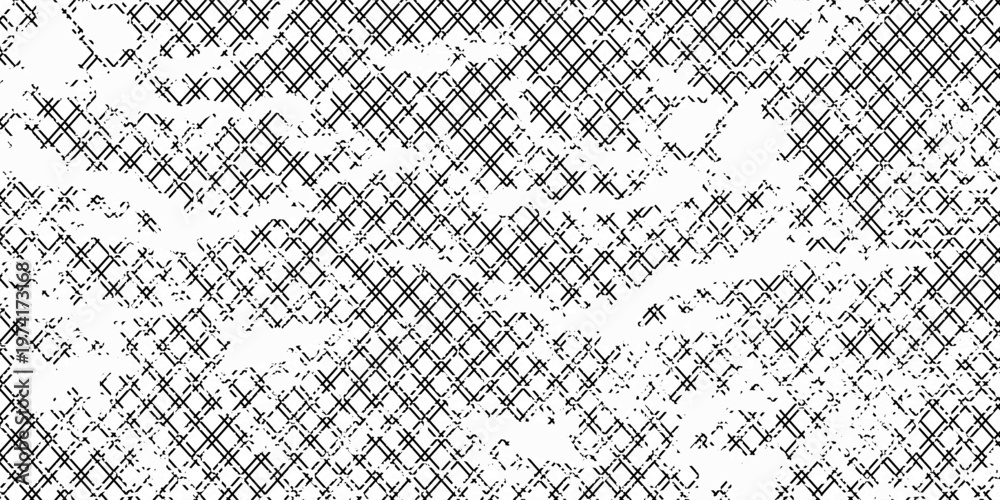 Fototapeta premium Net texture pattern on white background. Net texture pattern for backdrop and wallpaper. Realistic net pattern with black squares. Geometric background