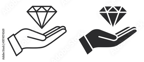 Value proposition line icon, USP concept symbol, business and marketing strategy element, customer benefit representation, clean and modern outline design for branding