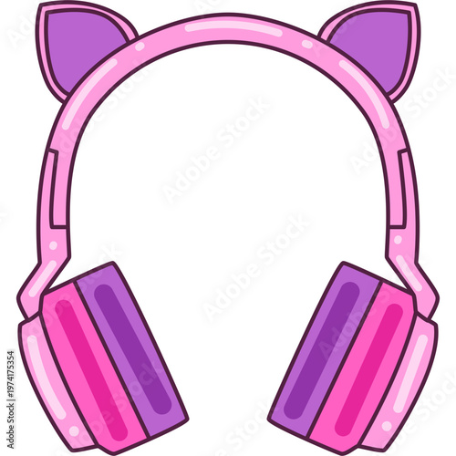 Cute Headphone Illustration