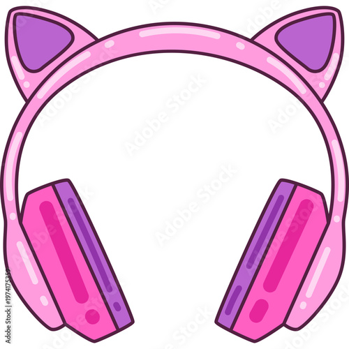 Cute Headphone Illustration