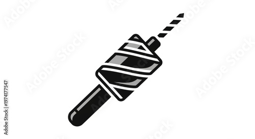 Vintage Bobbin with Thread, A Timeless Sewing Essential.