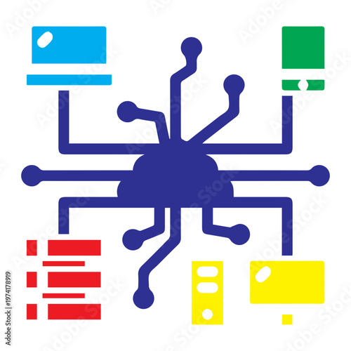 Slika na platnu Network Connectivity Icon