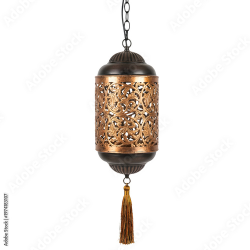 Ornate antique lantern a detailed view of intricate metalwork and design