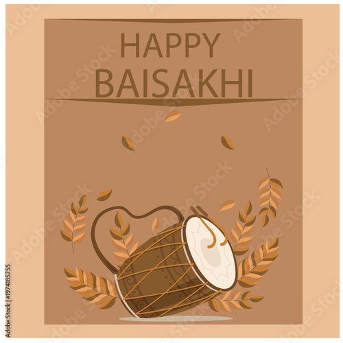 Colorful Baisakhi festival celebration with people in traditional Punjabi attire performing bhangra and gidda dances, capturing the joy of harvest season and cultural unity.