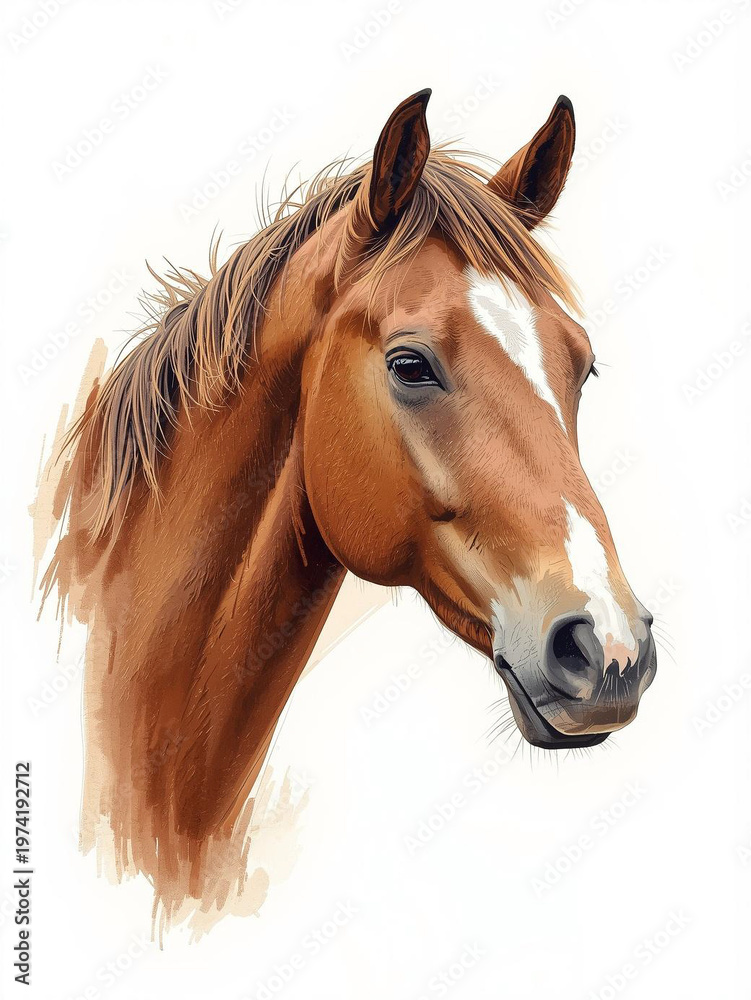 Obraz premium horse isolated on white
