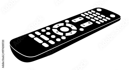 Black Television Remote Control Device.