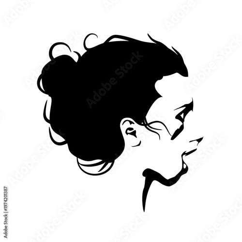 Isolated woman avatar expressions face. Negative emotions. Young woman screaming with in an open mouth.