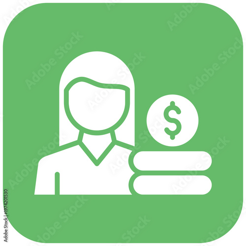 Female Financial Advisor Icon