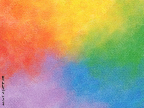 abstract watercolor rainbow background for LGBTQ Pride Month