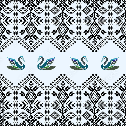 black and white seamless pattern