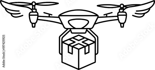 Smart logistics technology and future shipping vector, "Created with AI assistance and manually refined."