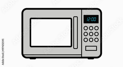 Microwave Oven Kitchen Appliance Closeup.