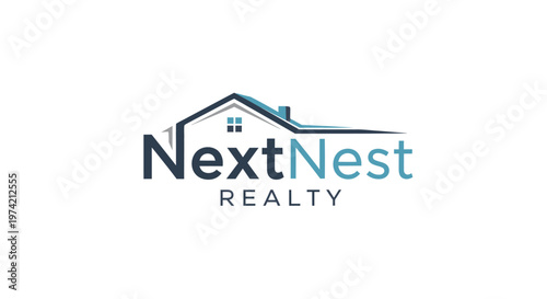 NextNest Realty company logo design.