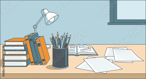 Pencils in a black cup.