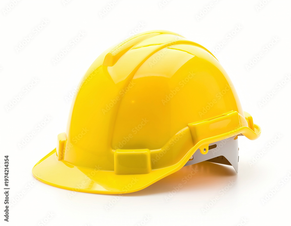 Fototapeta premium Safety helmet (construction hard hat - different colors representing the professions), isolated on a white background