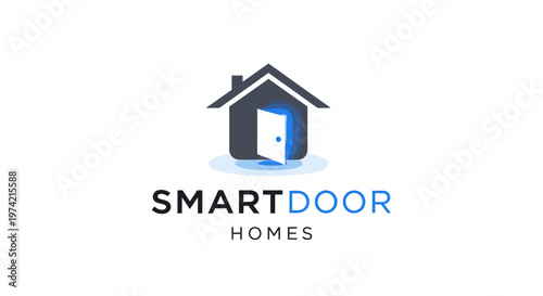 Smart Door Homes Logo Design.