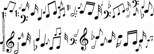 A musical composition with notes and symbols on a staff