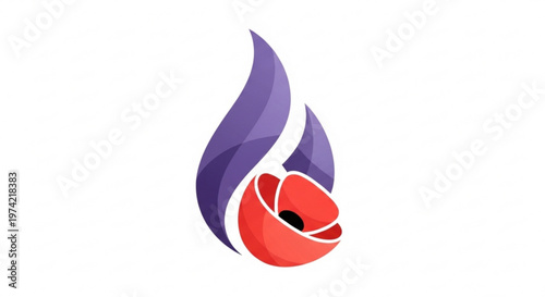 A vibrant vector graphic of a stylized flame icon with a basketball at its core, symbolizing passion and sports.