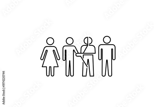 Humanity Divided A Representation of Separation and Disconnection within a Group