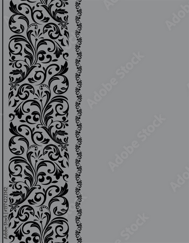 Abstract floral pattern. Vector seamless background. Perfect for invitations or announcements.