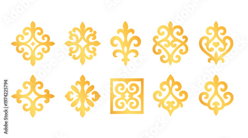 Kazakh Ornament Bundle – Traditional Ethnic Vector Set