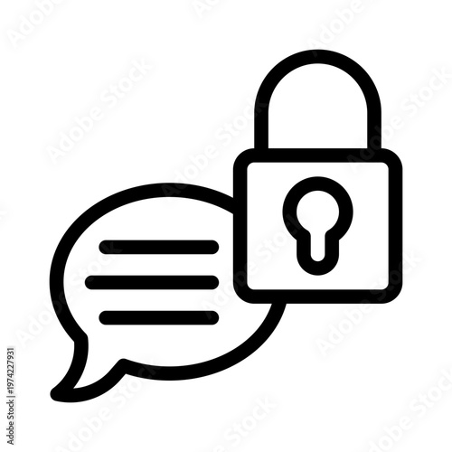 privatechat line icon