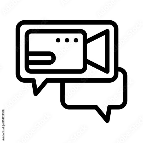 videochat line icon
