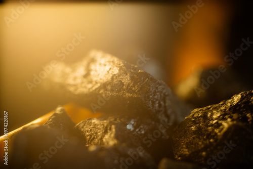 Macro photography of charcoal is a beautiful color