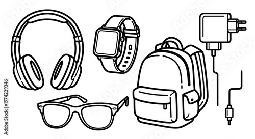 Collection of personal electronic devices.