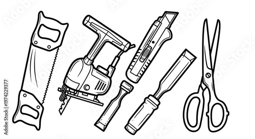 Collection of various hand tools 7.
