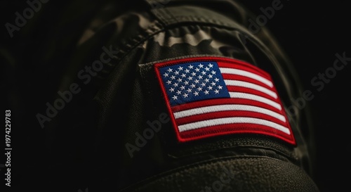 Honoring heroes a powerful memorial day image of an american flag patch on military uniform