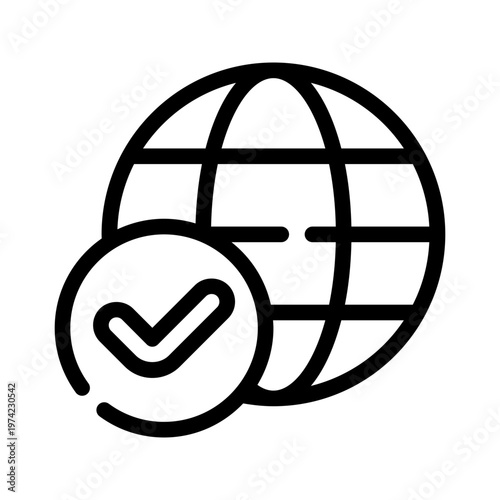 globalcheck line icon