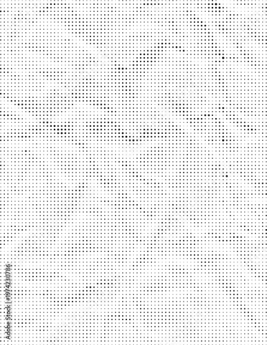 Grunge abstract halftone dot pattern with varying densities, ideal for retro graphics, print design, or digital art projects requiring textured backgrounds.