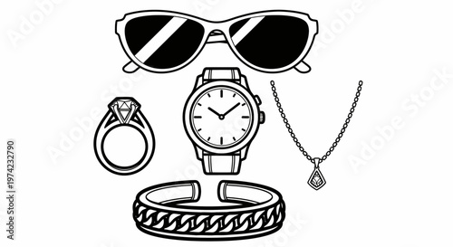 Jewelry and accessories on display 1.