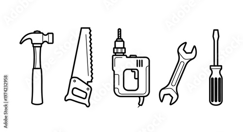 Tools for construction and repair work.