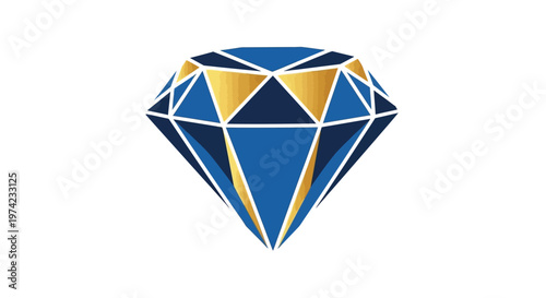 Blue Diamond Gemstone Jewelry Object.