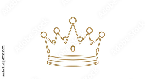Golden Crown Jewelry Accessory Symbol.