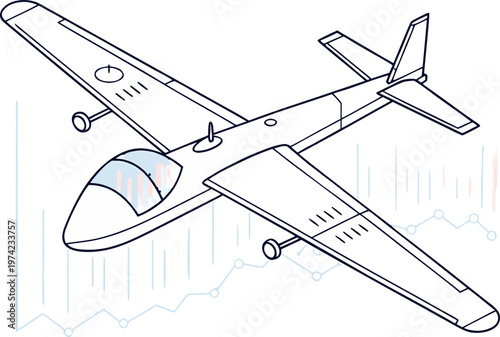 Delta wing unmanned attack aircraft pair in isometric style for surveillance and defense missions, no background.