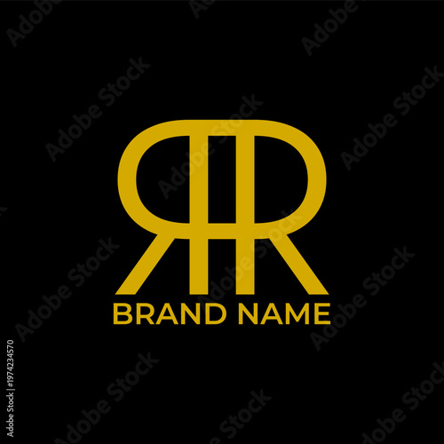 RAR letter logo design on black