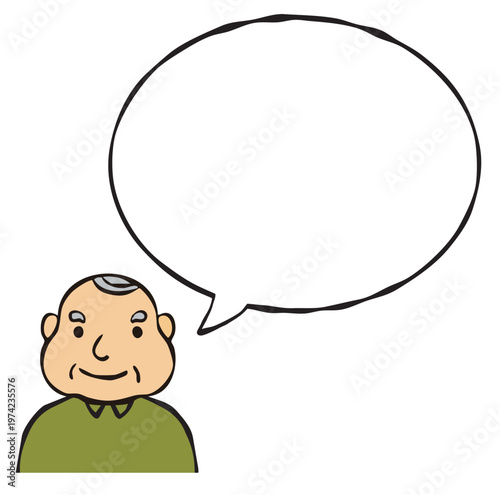 フキダシ　人物・男性・外国人・国籍
Speech bubble: Person, Male, Foreigner, Nationality