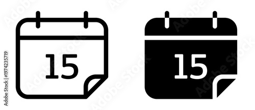 Calendar Icon. Date Schedule and Event Planning Concept