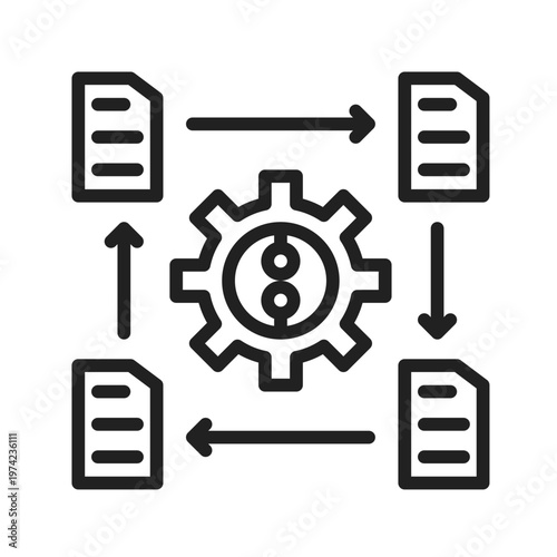 Digital Task Automation Icon