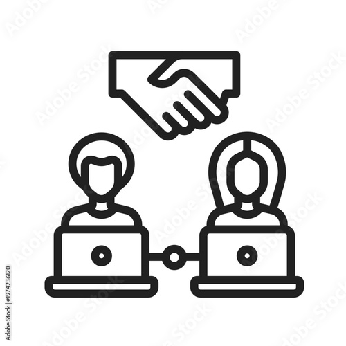 Remote Collaboration Hub Icon