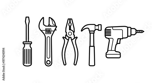 Collection of various hand tools 11.