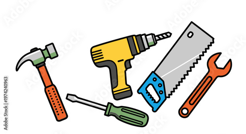 Collection of basic hand tools 1.