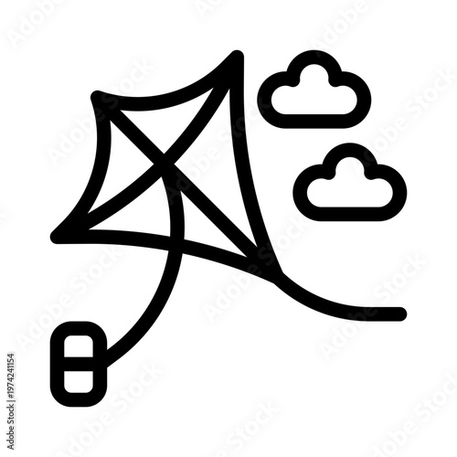 kite line icon