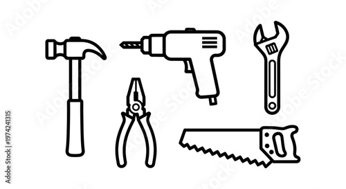 Collection of basic hand tools 2.