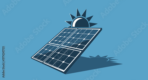 Solar Panel Renewable Energy Source System.