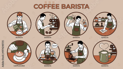 Mastering the art of coffee, one brew at a time — a glimpse into the daily life of a dedicated barista.
